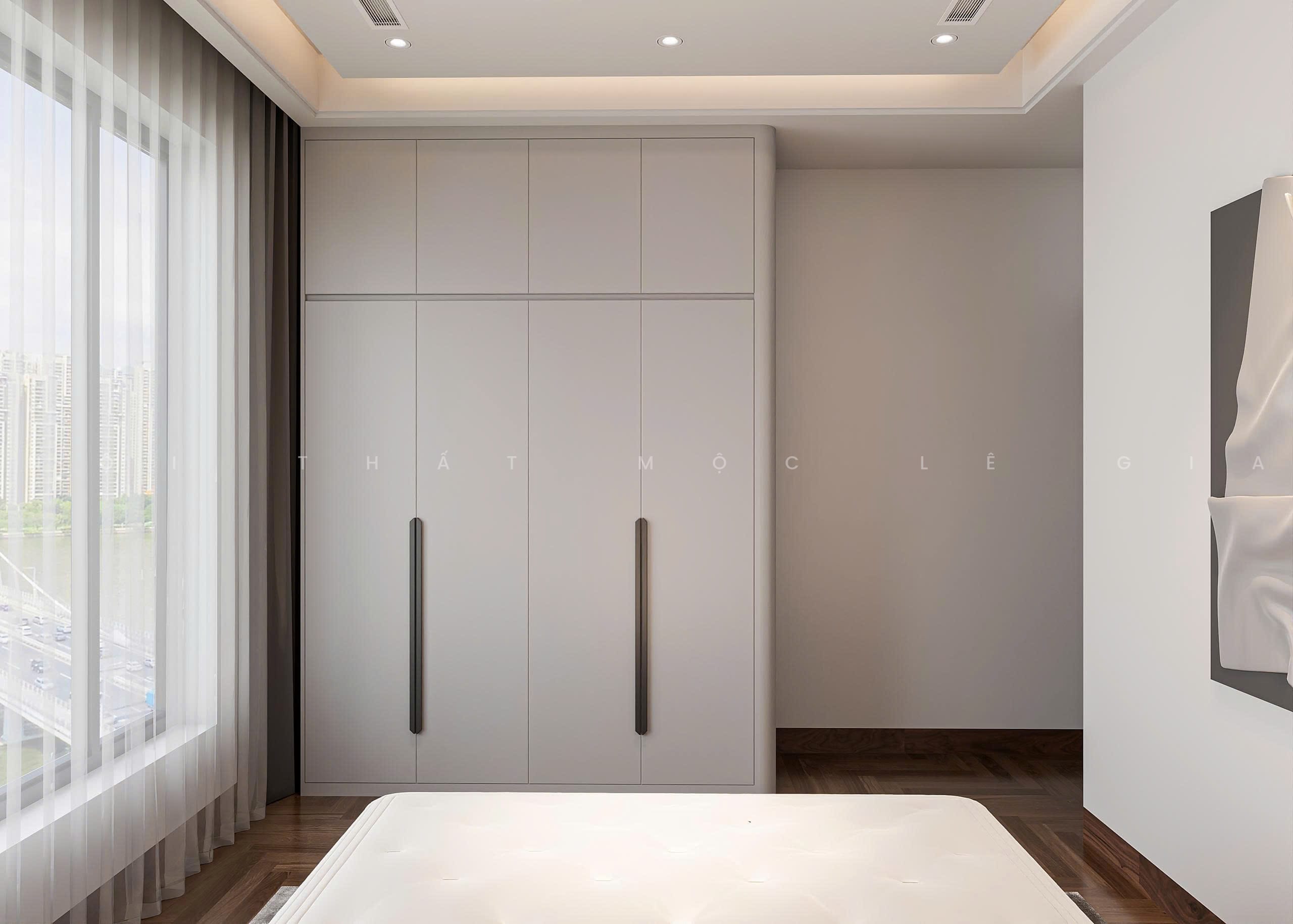 Mộc Lê Gia thiết kế phòng ngủ gỗ công nghiệp