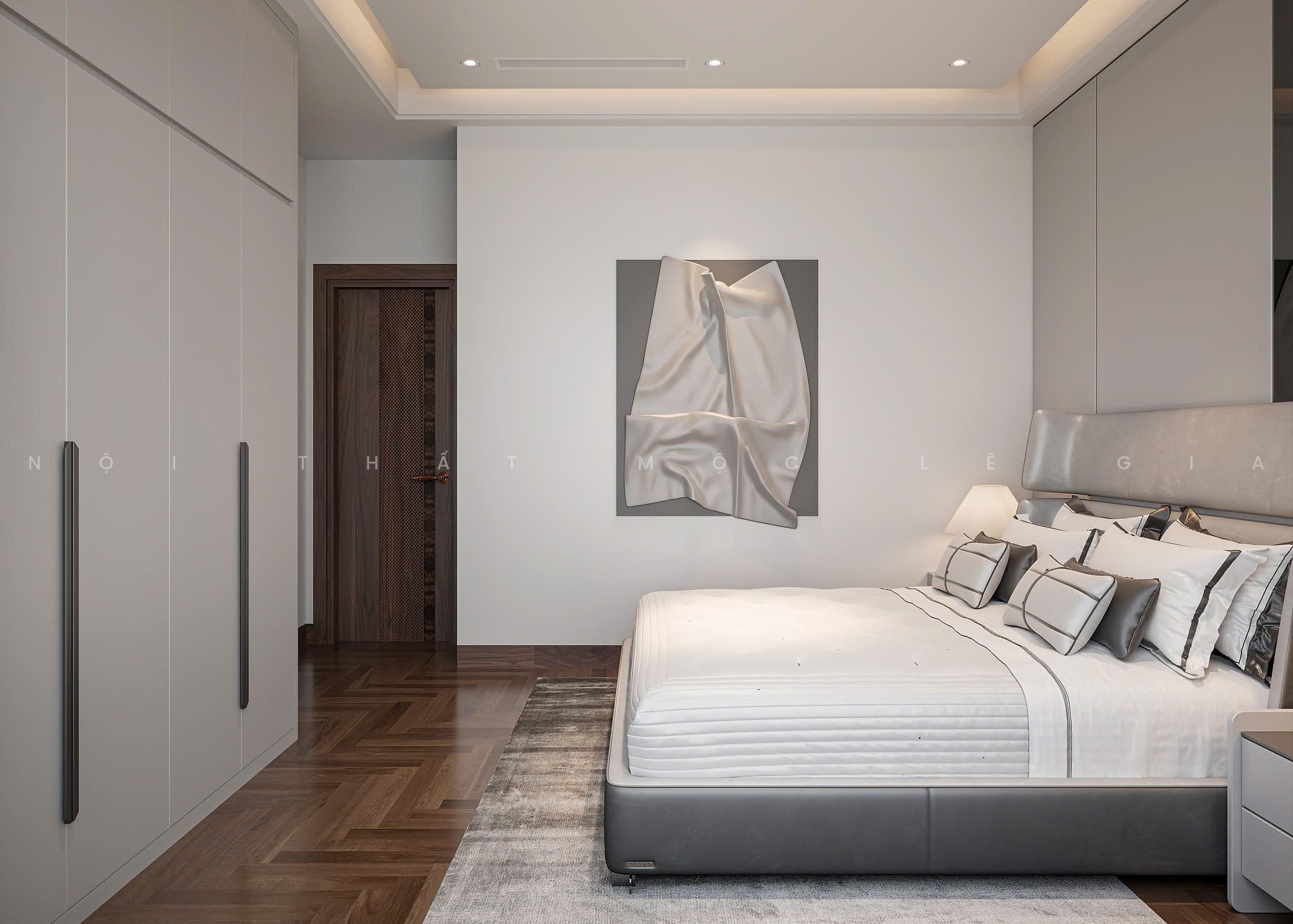 Mộc Lê Gia thiết kế phòng ngủ gỗ công nghiệp