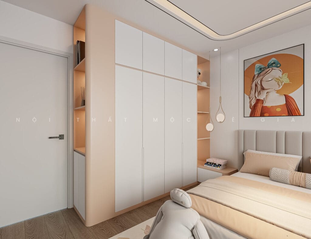 Mộc Lê Gia thiết kế phòng ngủ gỗ công nghiệp