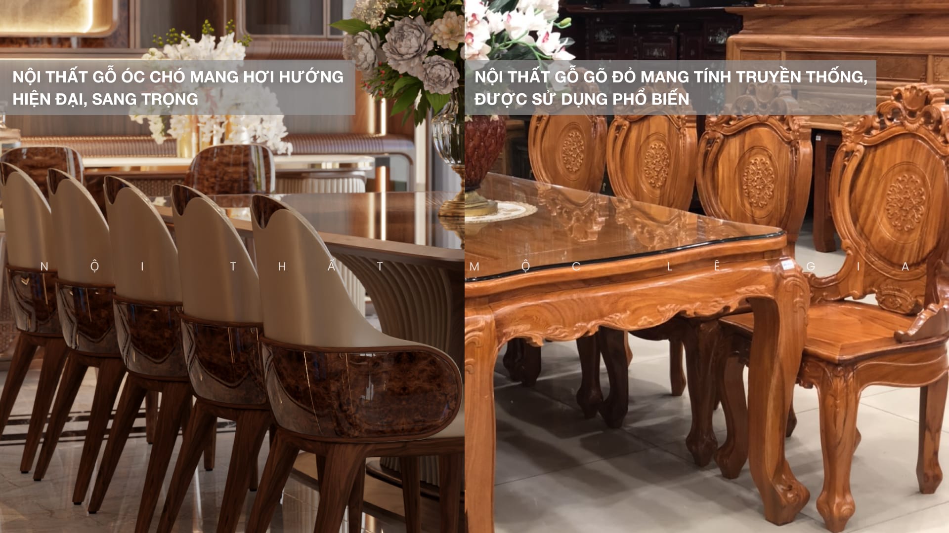 Bộ bàn ăn cho không gian bếp sang trọng